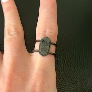 Kendra Scott Gunmetal ring